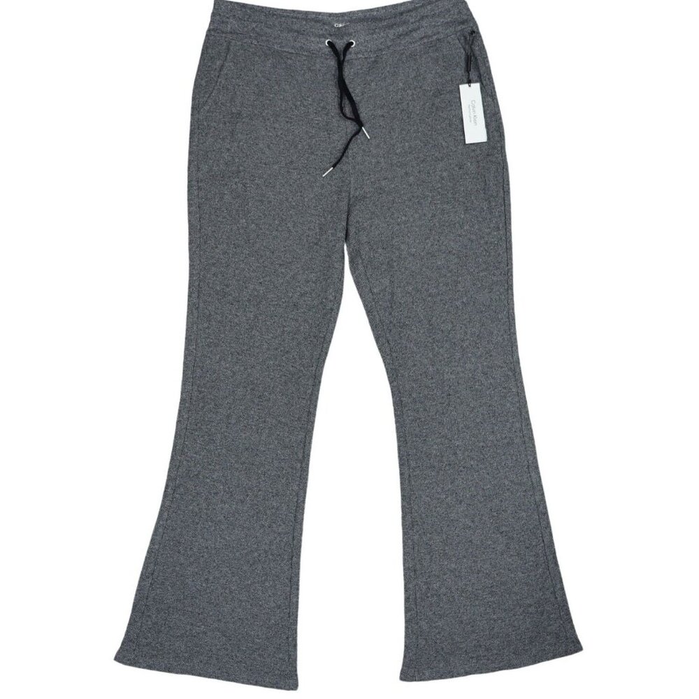 NWT Calvin Klein Performance Women High Waist Lounge Pants Gray Sz 2XL $70 GG444